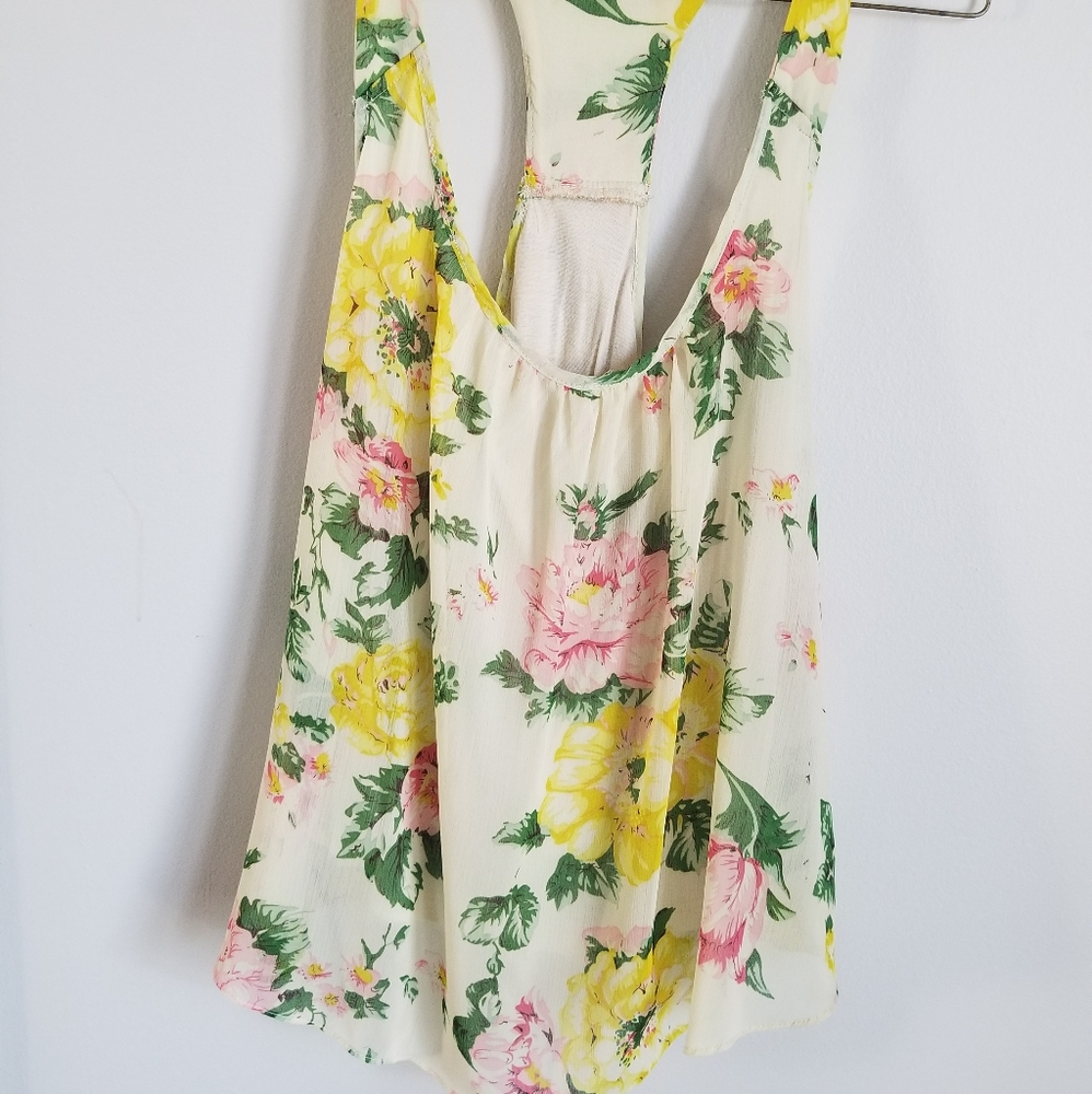 Forever 21 Floral Razorback Blouse - Picture 2 of 4